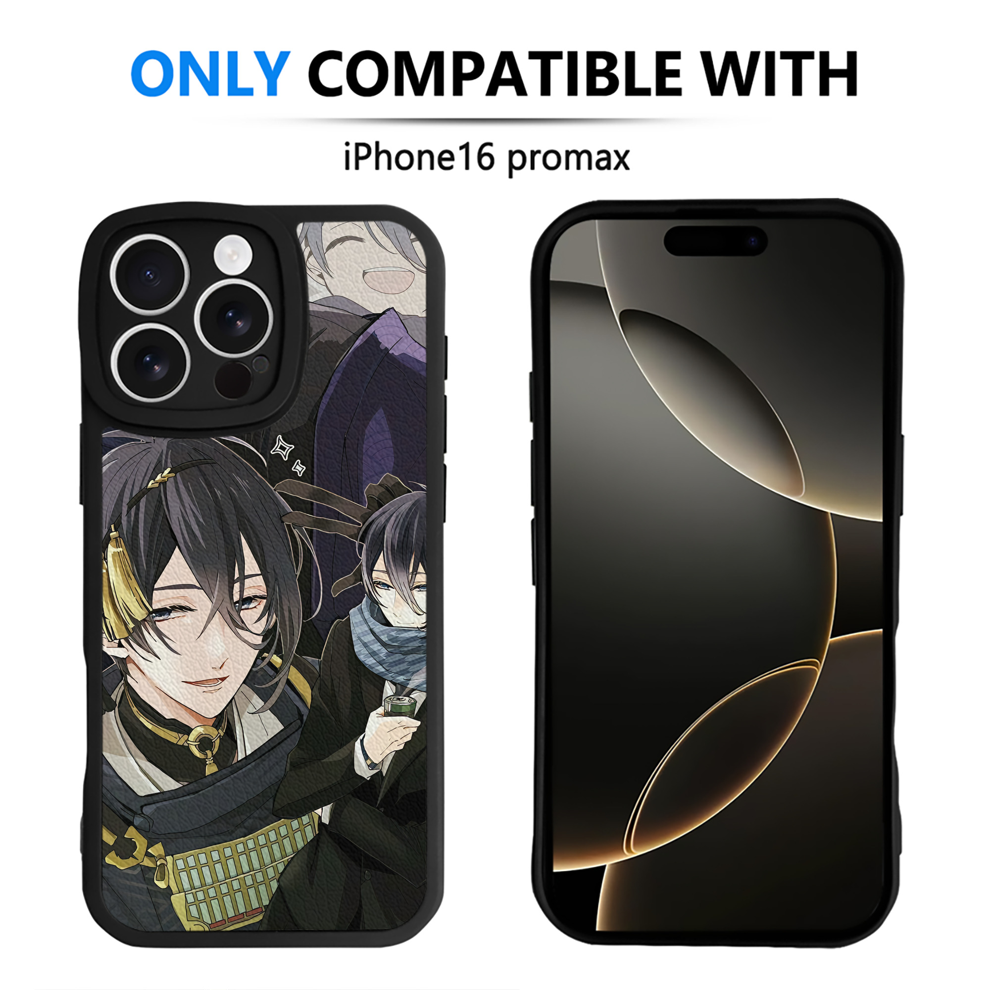 （画像用） 刀剣乱舞 Touken Ranbu 【iPhone 16シリーズ対応】シリコンスマホケース（レザー調） 材質：シリコン